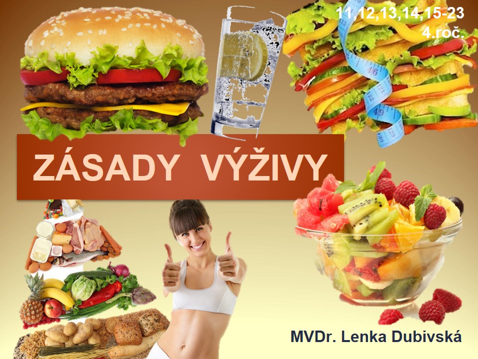 ZÁSADY VÝŽIVYA PORUCHY STRAVOVANIA